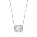 Celestial Halo Pendant - 1 ct emerald