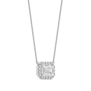 Celestial Halo Pendant - 1 ct emerald