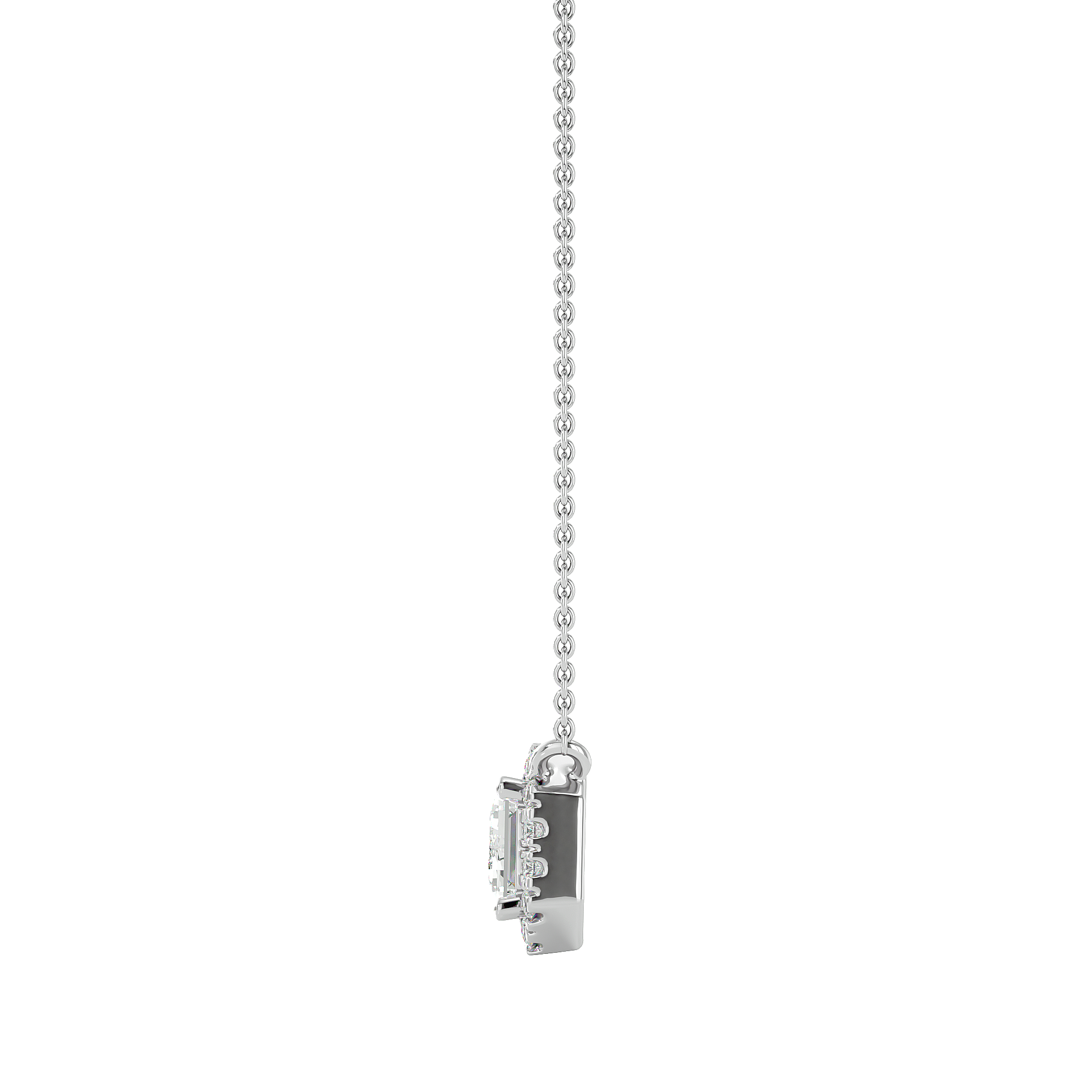 Celestial Halo Pendant - 1 ct emerald