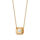 Celestial Halo Pendant - 1 ct emerald