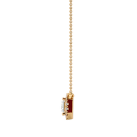 Celestial Halo Pendant - 1 ct emerald