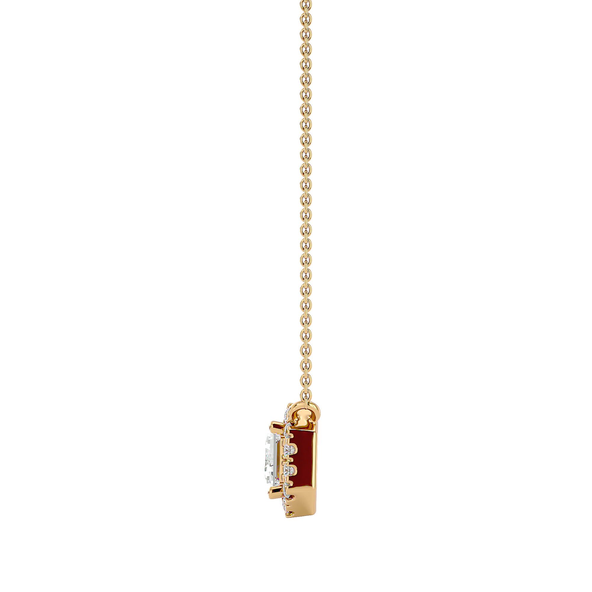 Celestial Halo Pendant - 1 ct emerald