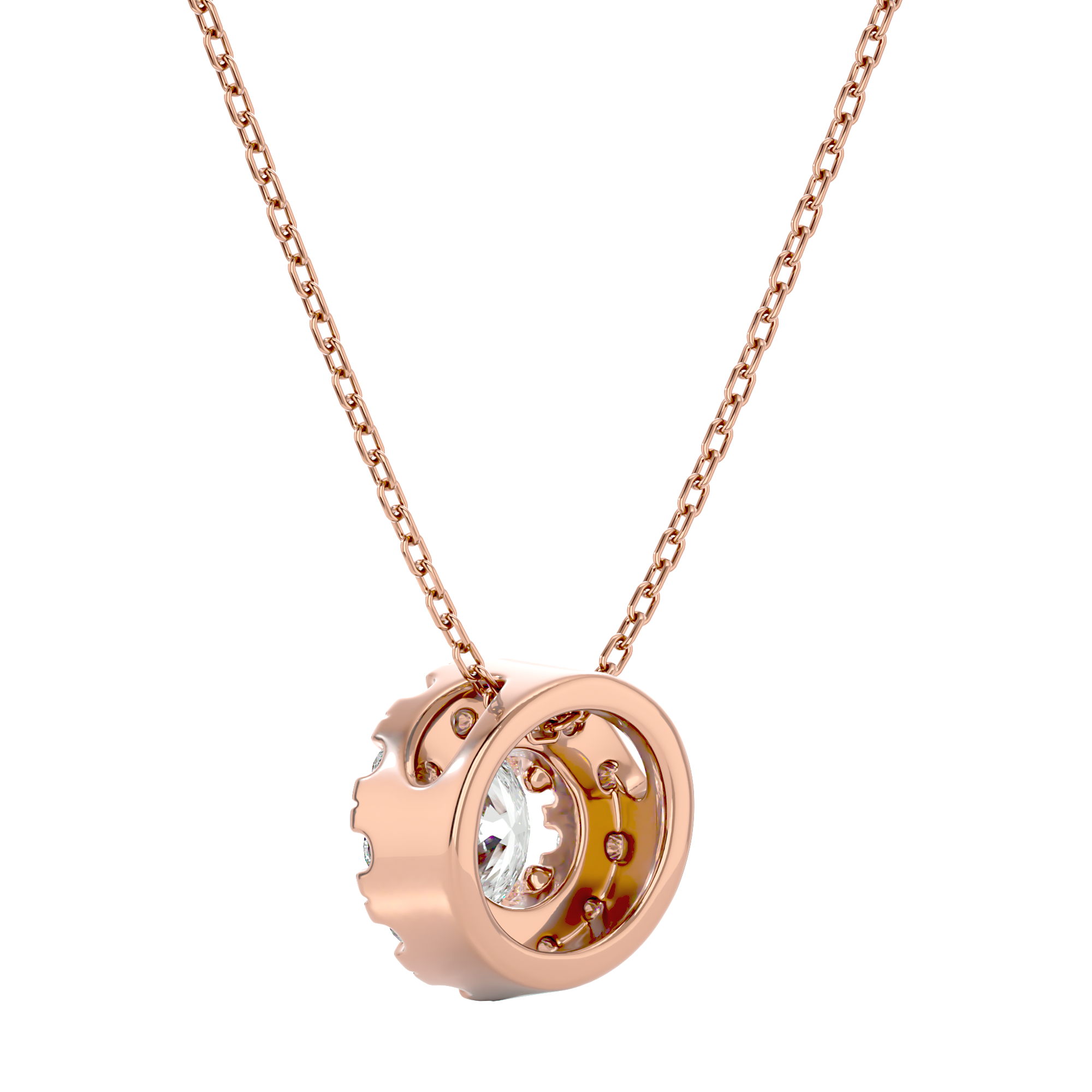 Celestial Core Pendant - 0.5ct round