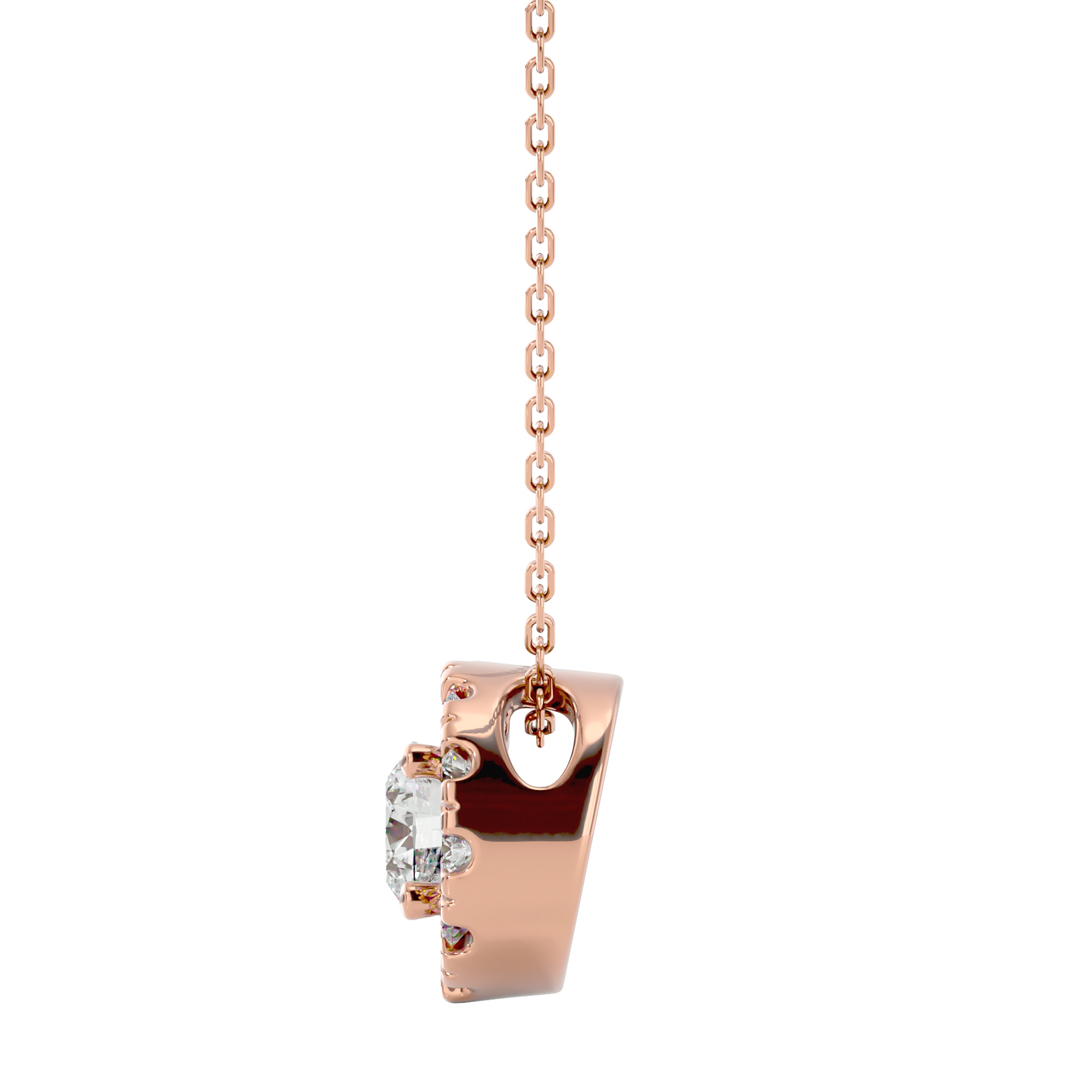 Celestial Core Pendant - 0.5ct round