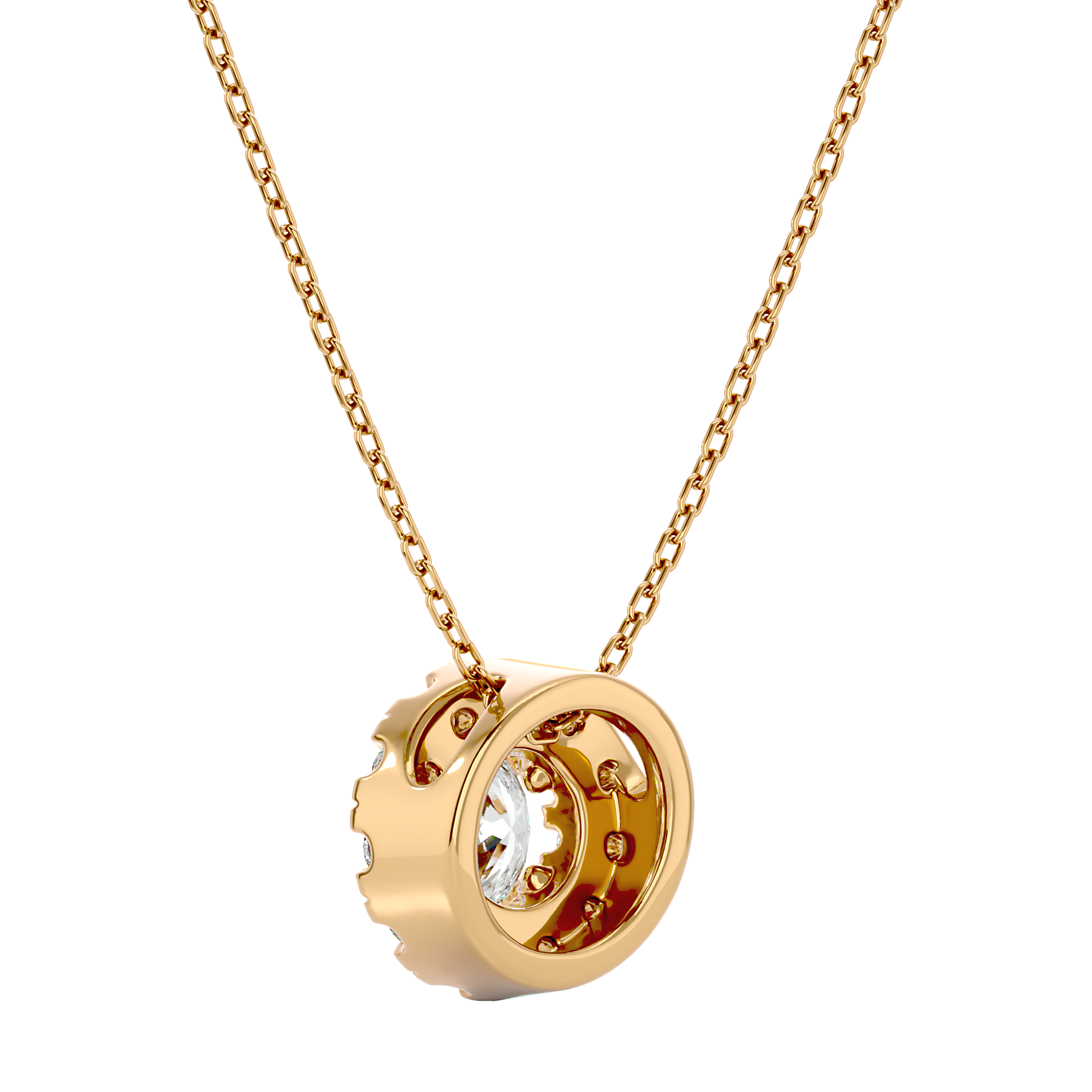 Celestial Core Pendant - 0.5ct round