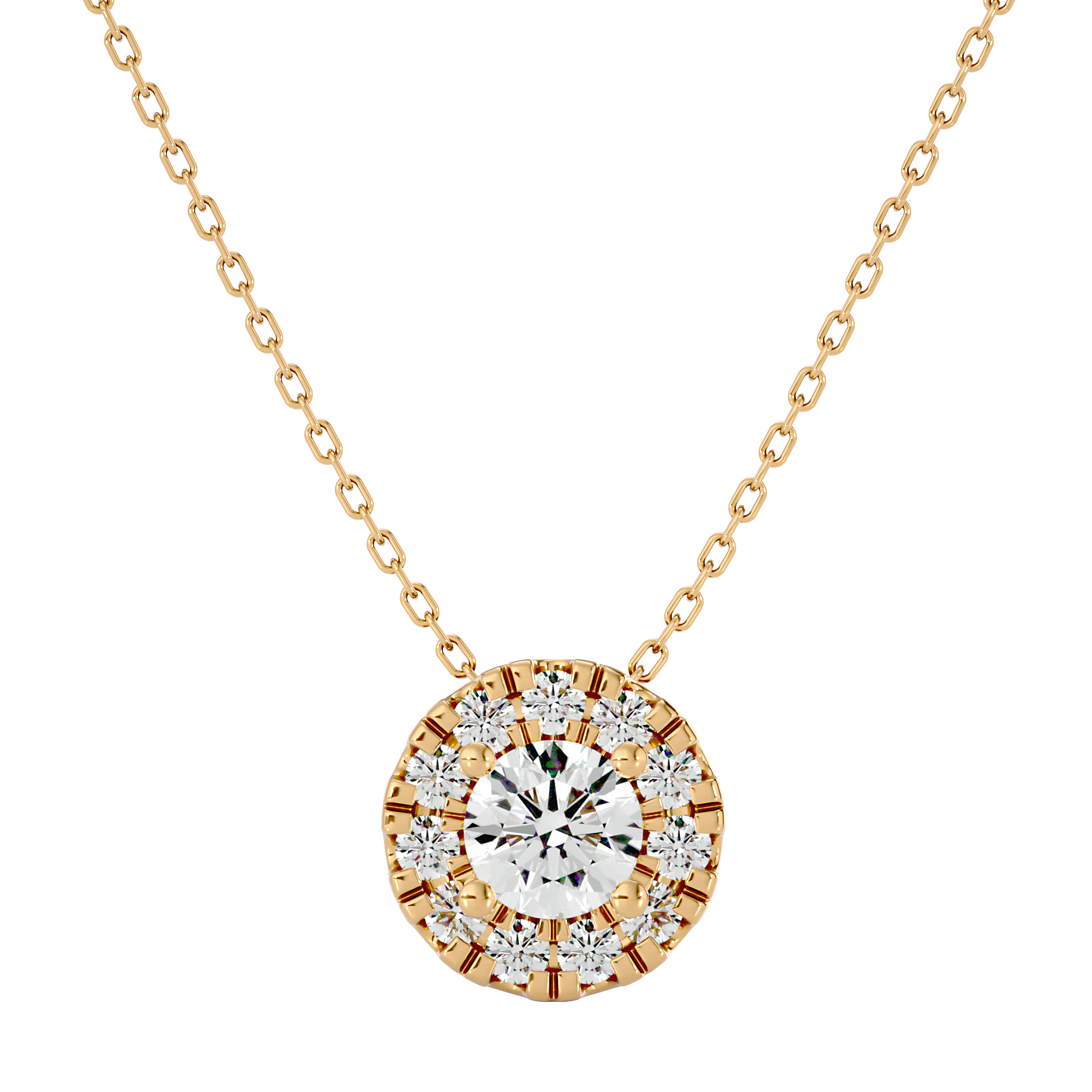 Celestial Core Pendant - 0.5ct round