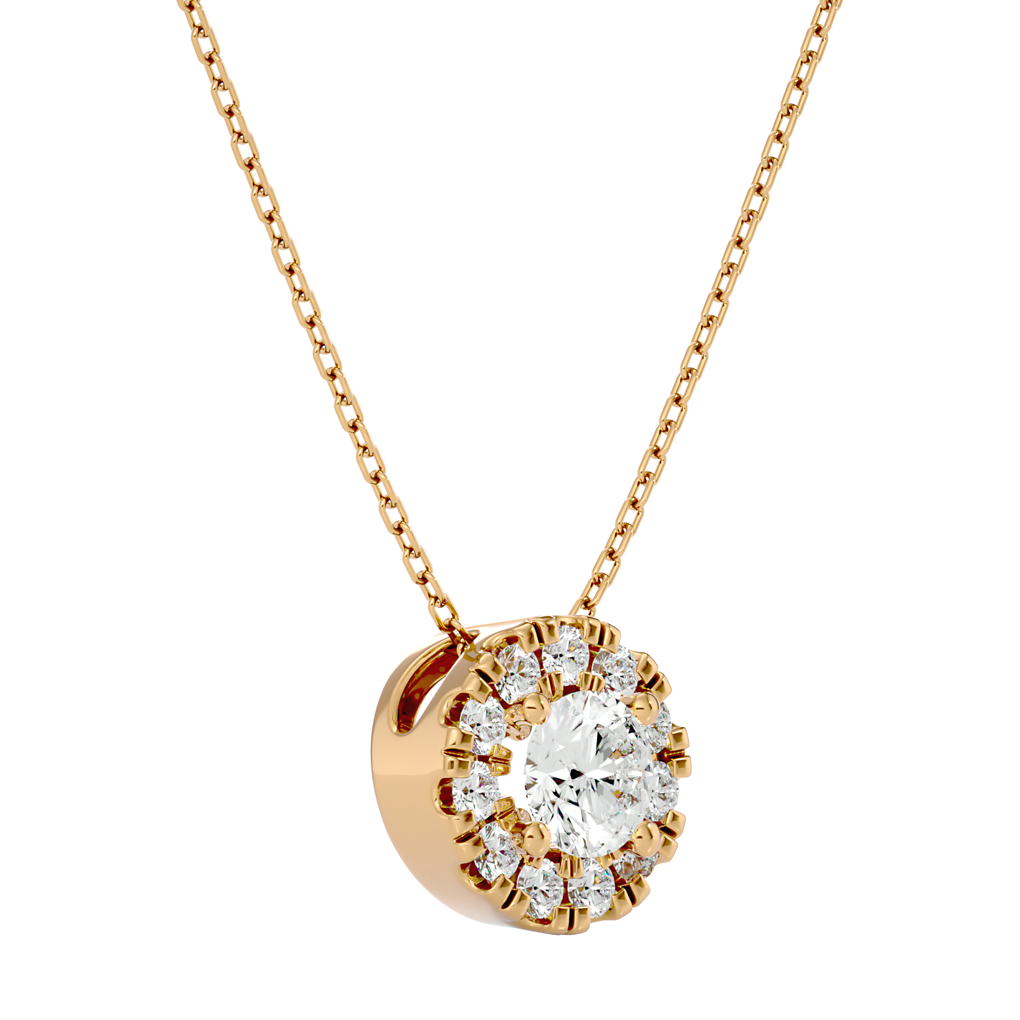 Celestial Core Pendant - 0.5ct round