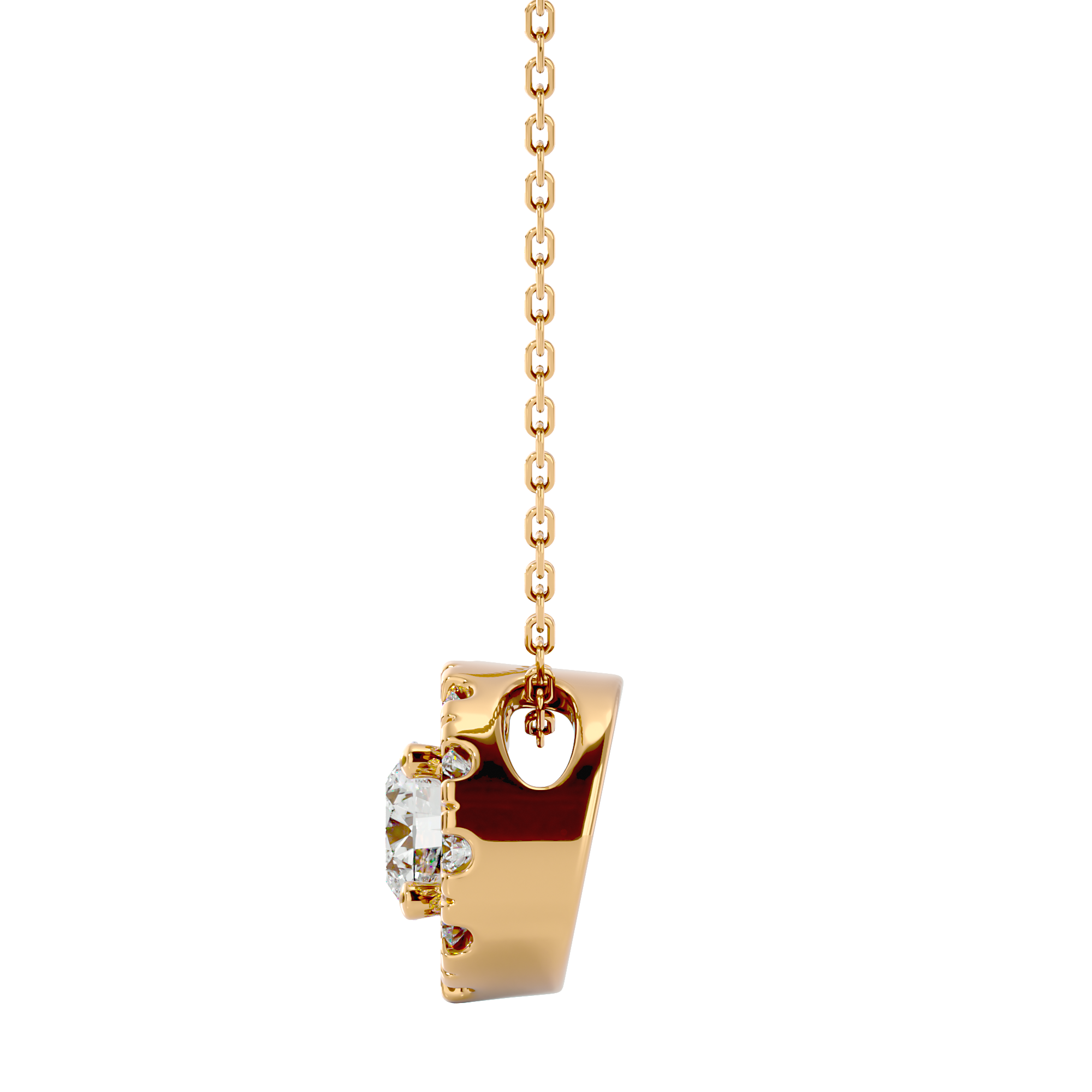 Celestial Core Pendant - 0.5ct round