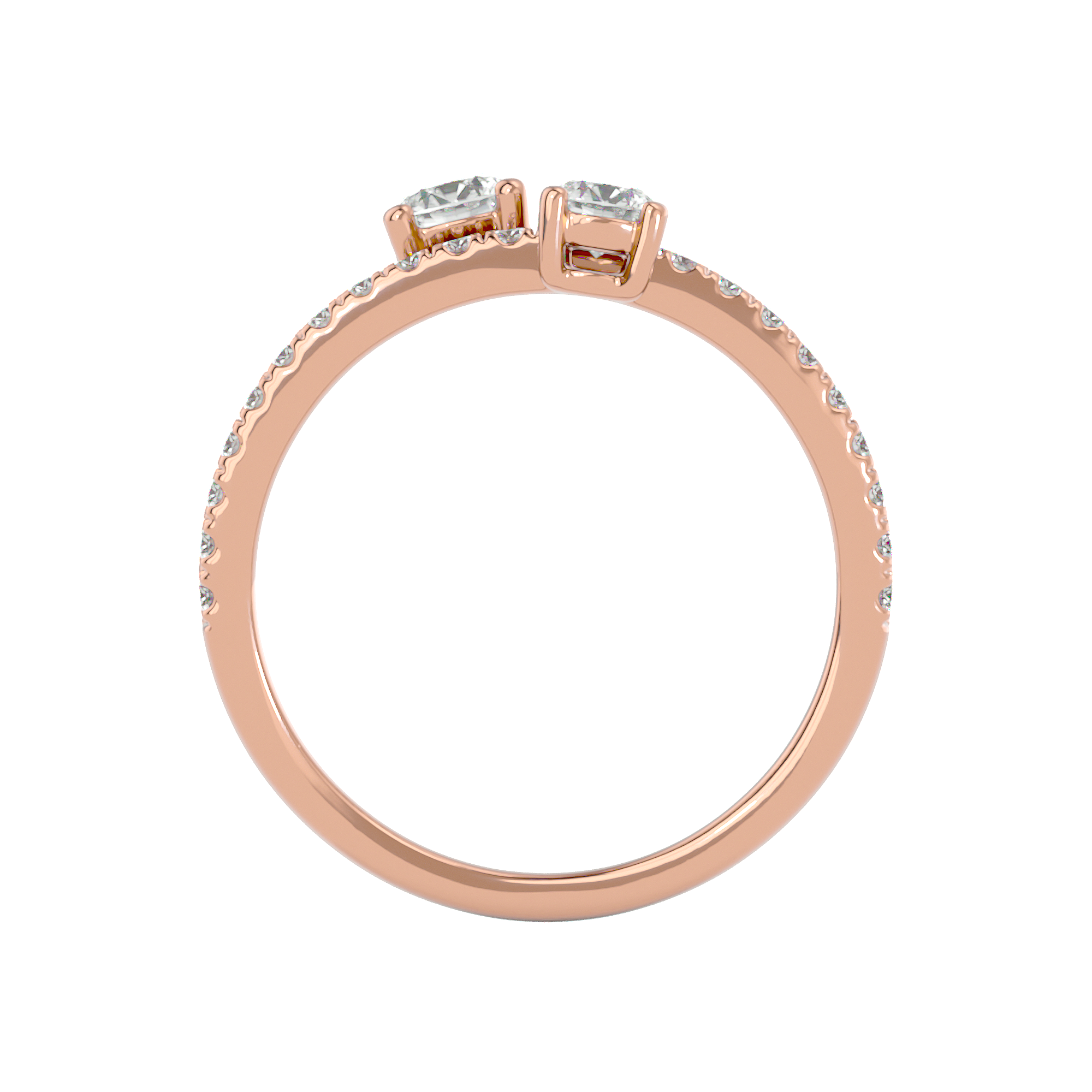 Twin Spark Elegance Ring