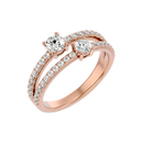 Twin Spark Elegance Ring