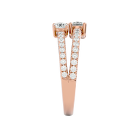 Twin Spark Elegance Ring