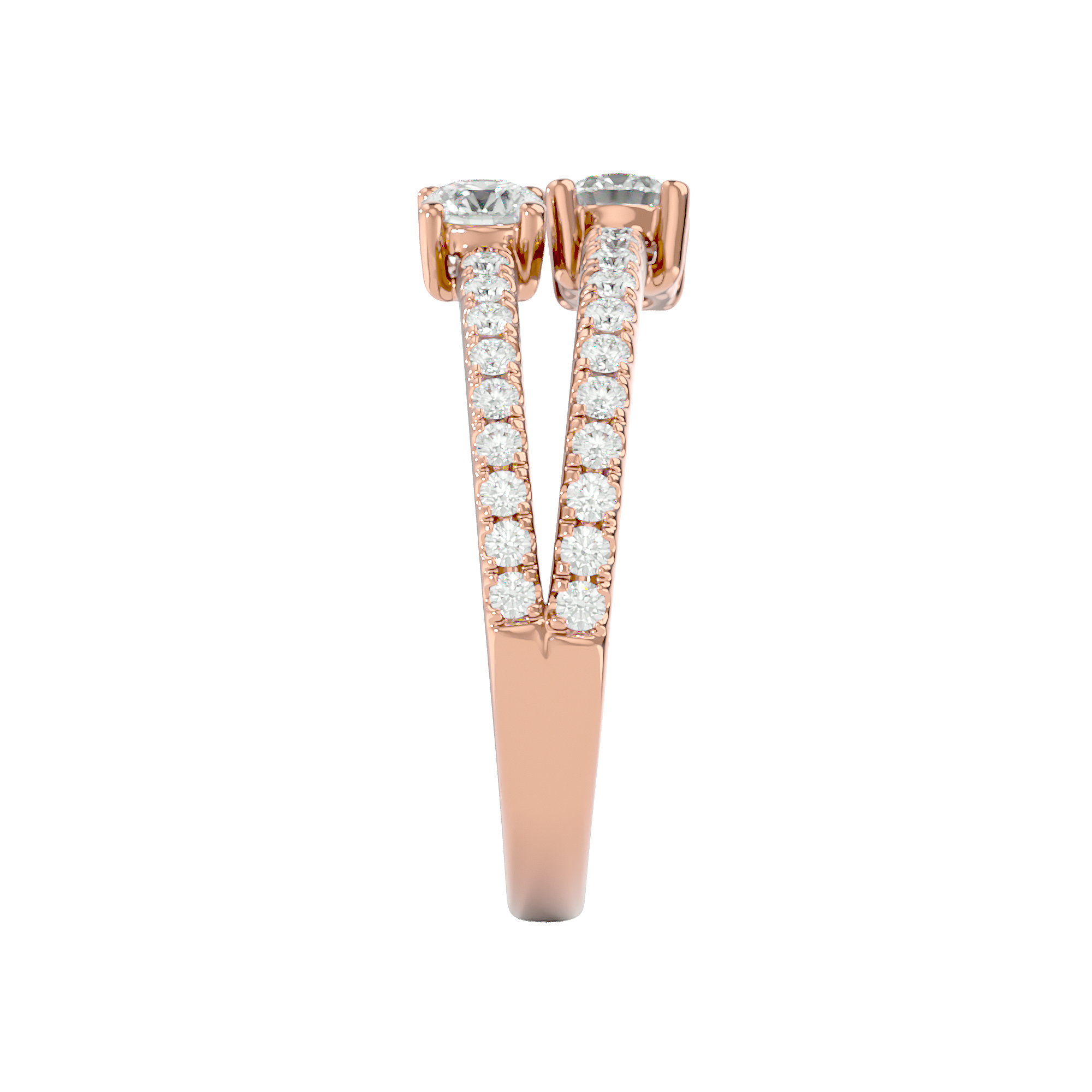 Twin Spark Elegance Ring