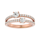 Twin Spark Elegance Ring