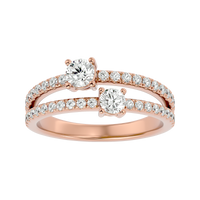 Twin Spark Elegance Ring
