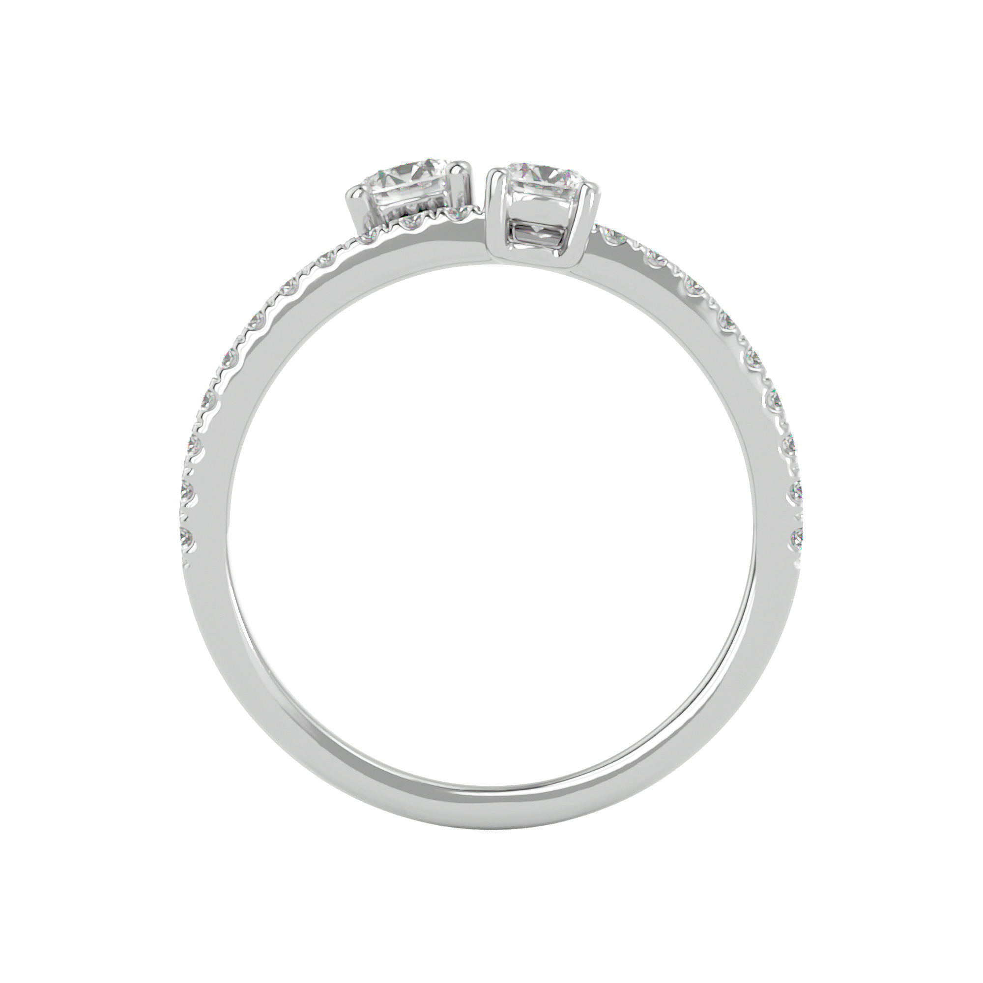 Twin Spark Elegance Ring