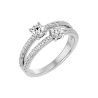 Twin Spark Elegance Ring