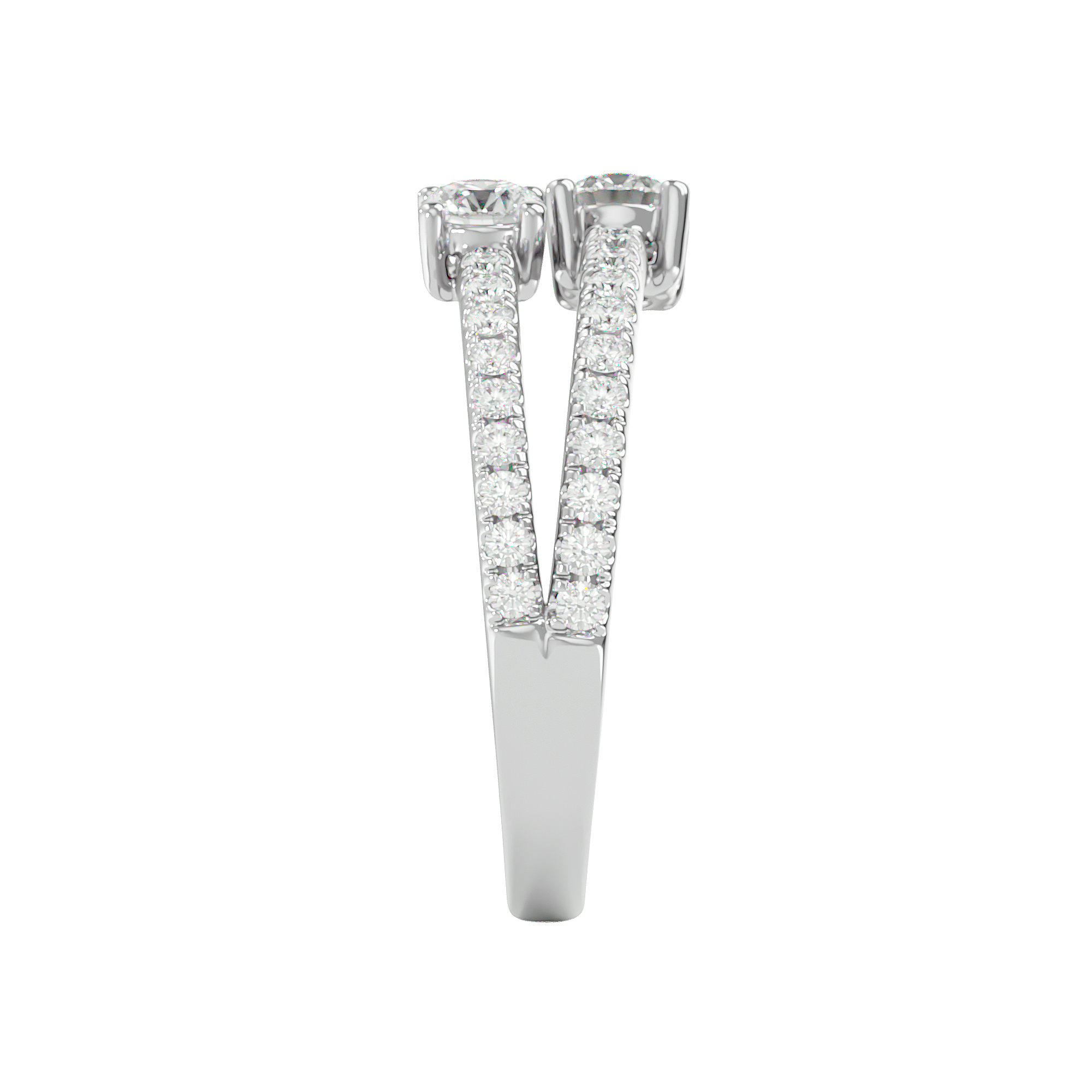 Twin Spark Elegance Ring