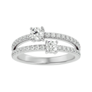 Twin Spark Elegance Ring