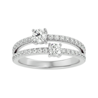 Twin Spark Elegance Ring