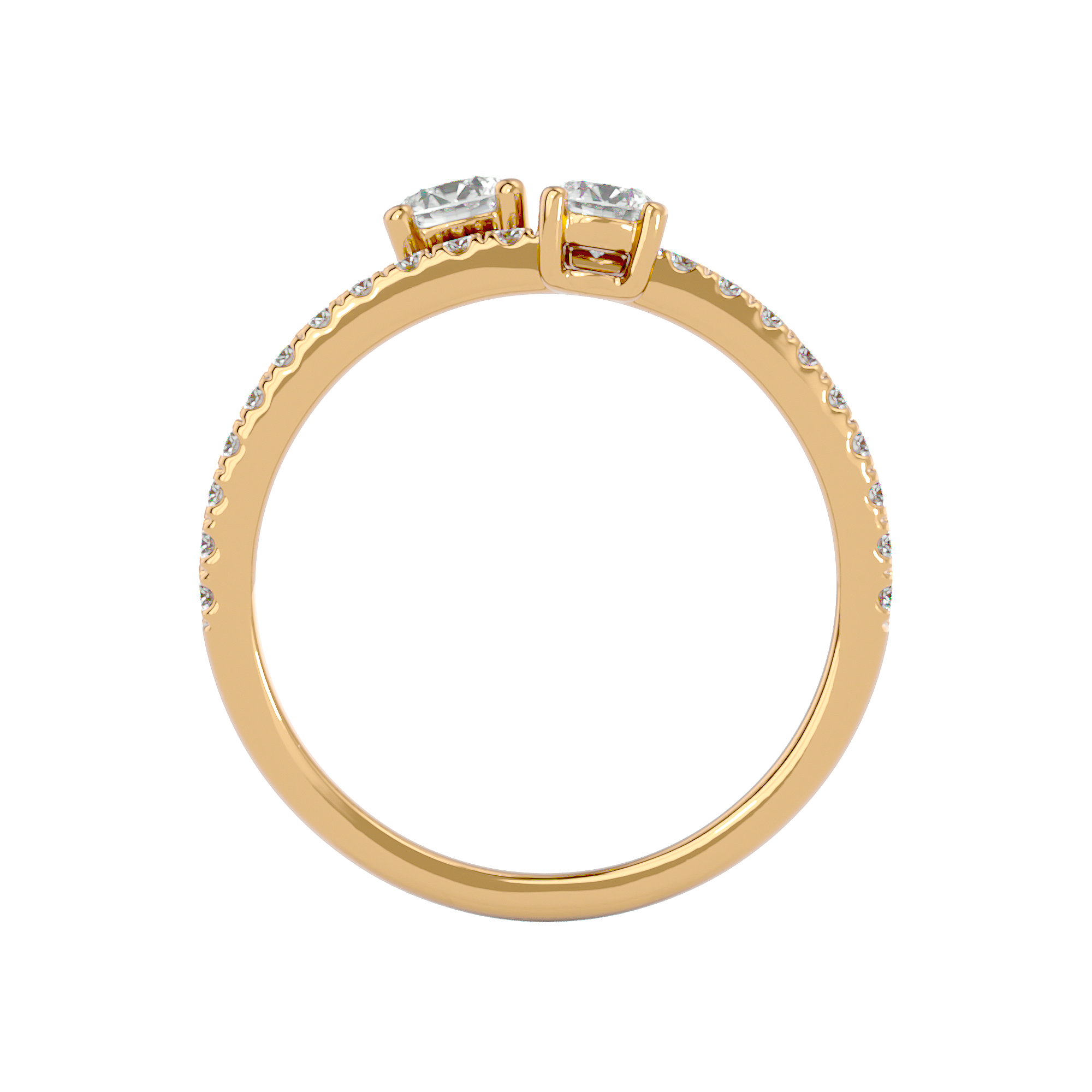Twin Spark Elegance Ring