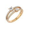 Twin Spark Elegance Ring
