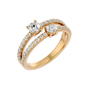 Twin Spark Elegance Ring
