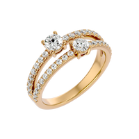 Twin Spark Elegance Ring