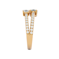 Twin Spark Elegance Ring