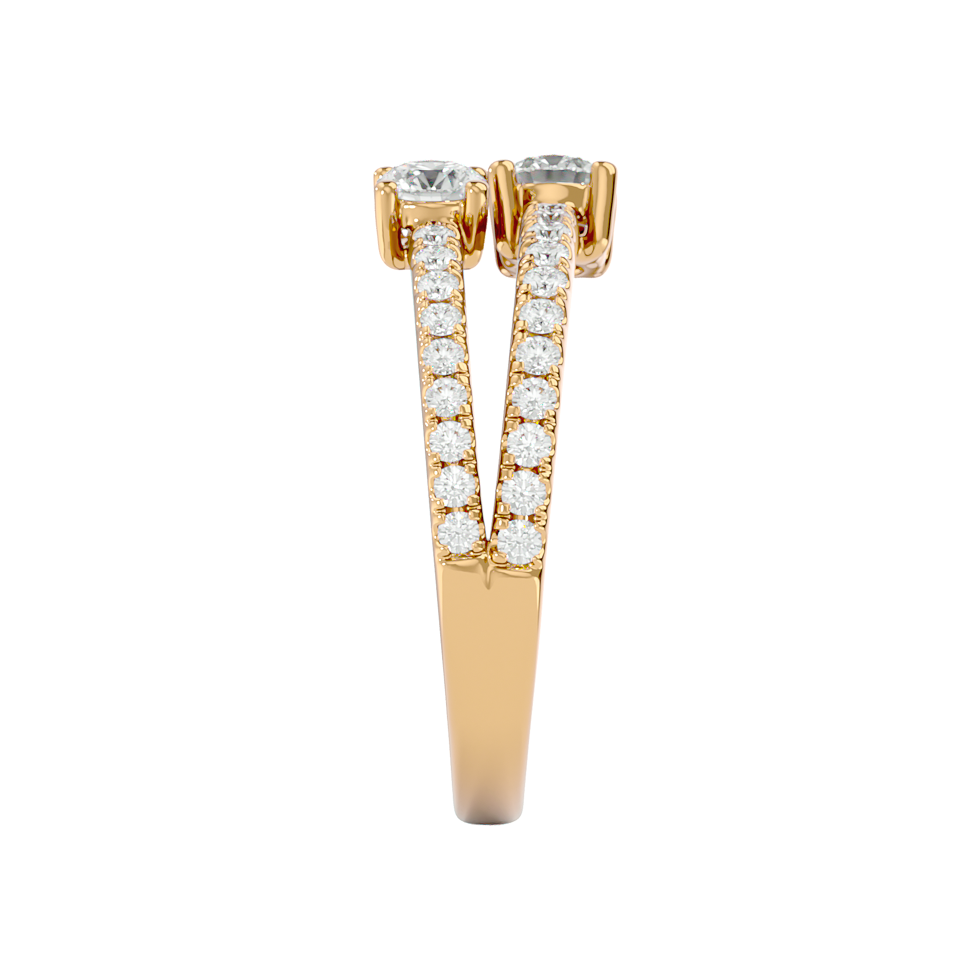 Twin Spark Elegance Ring