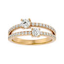 Twin Spark Elegance Ring