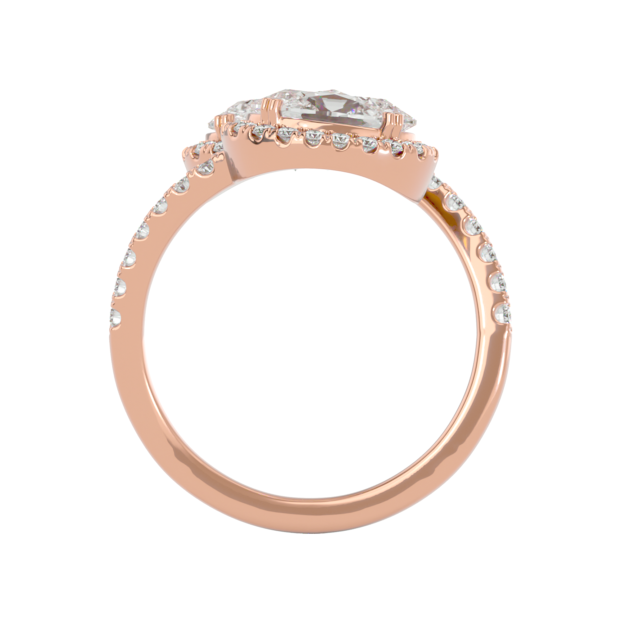 Double Halo Ring