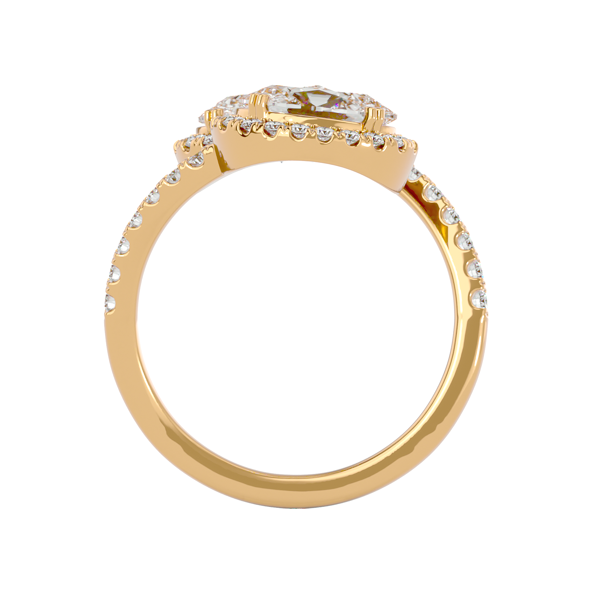Double Halo Ring