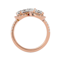Cascade Duet Ring