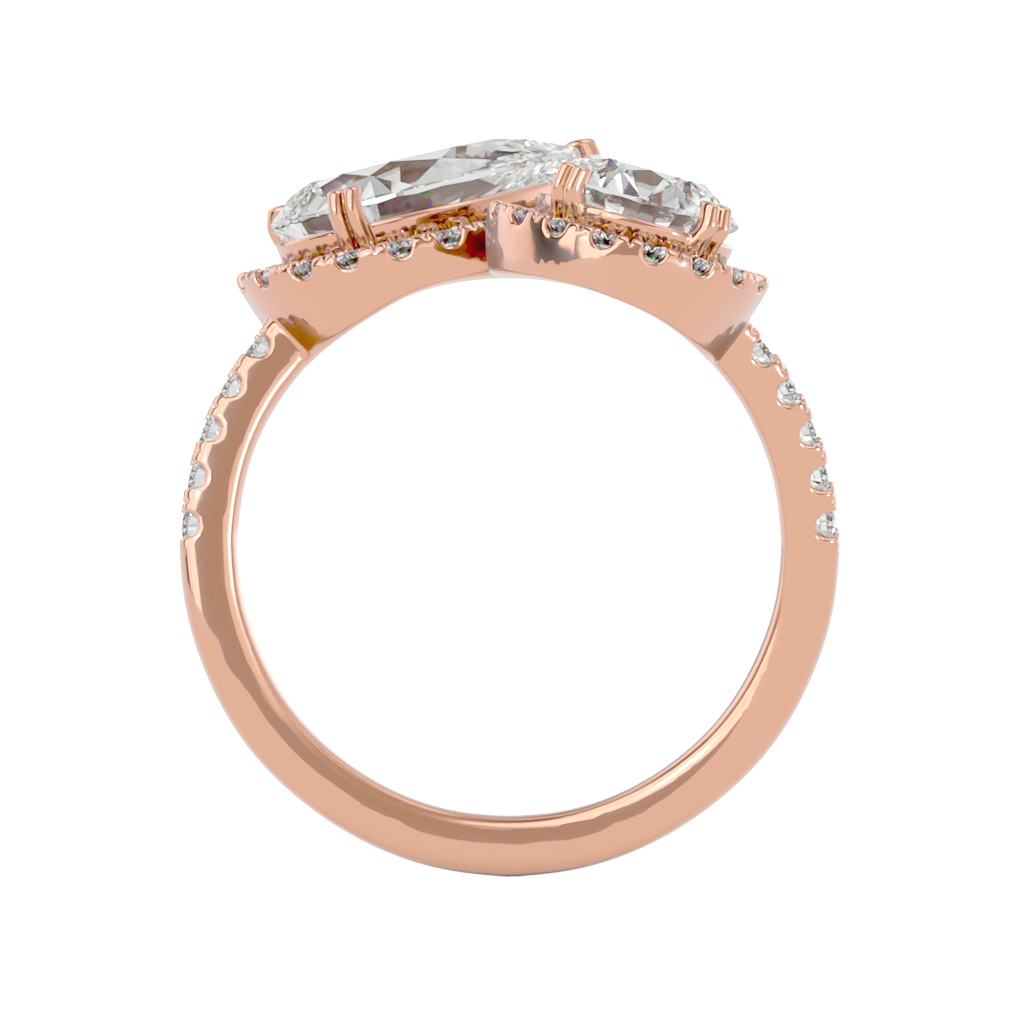 Cascade Duet Ring