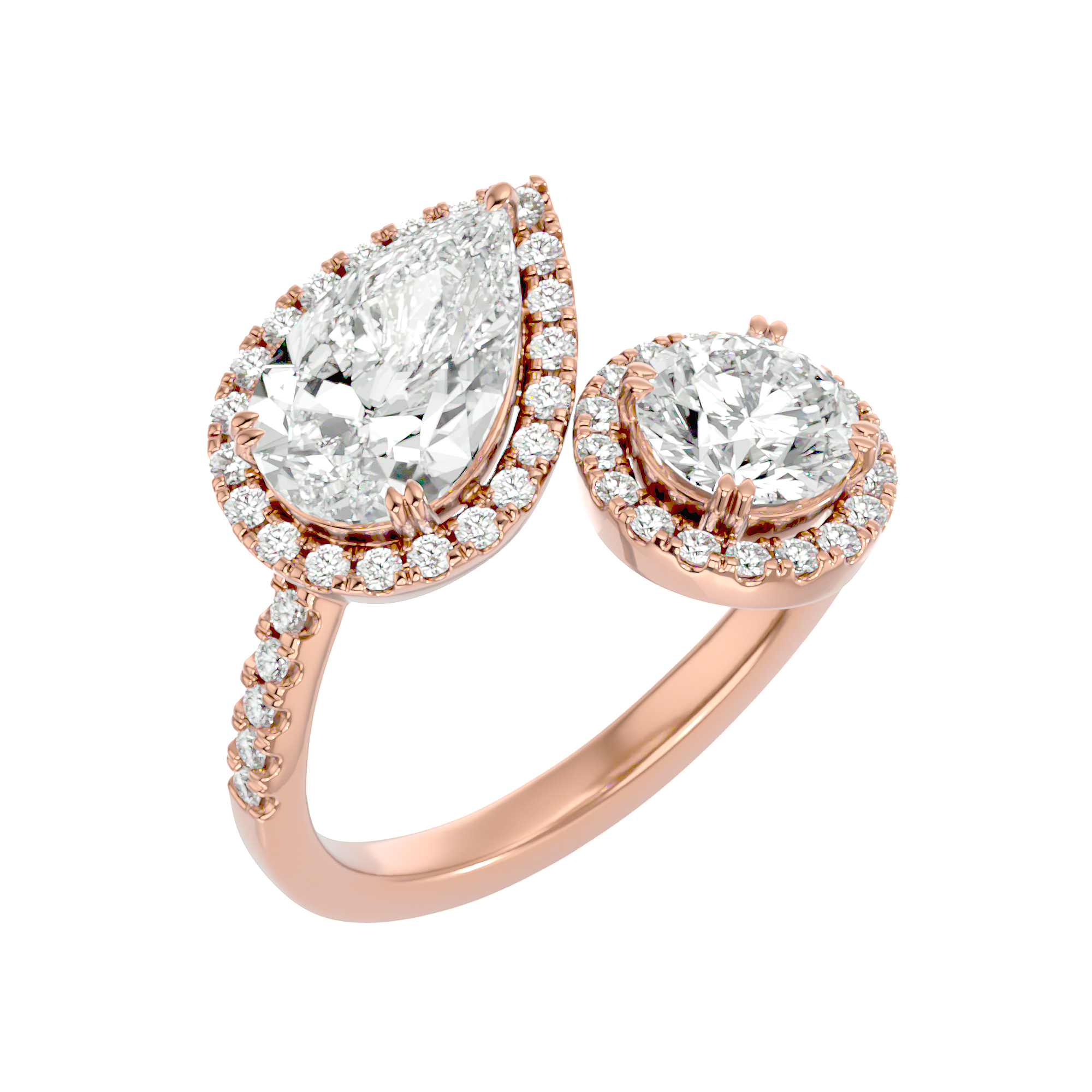 Cascade Duet Ring