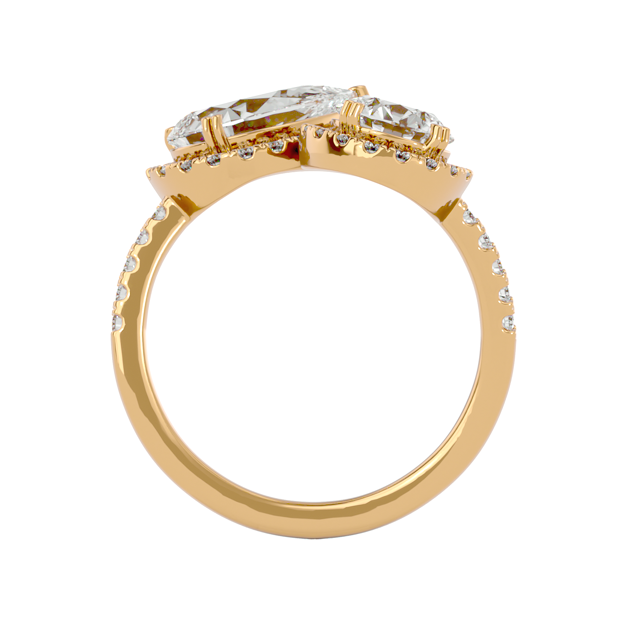 Cascade Duet Ring