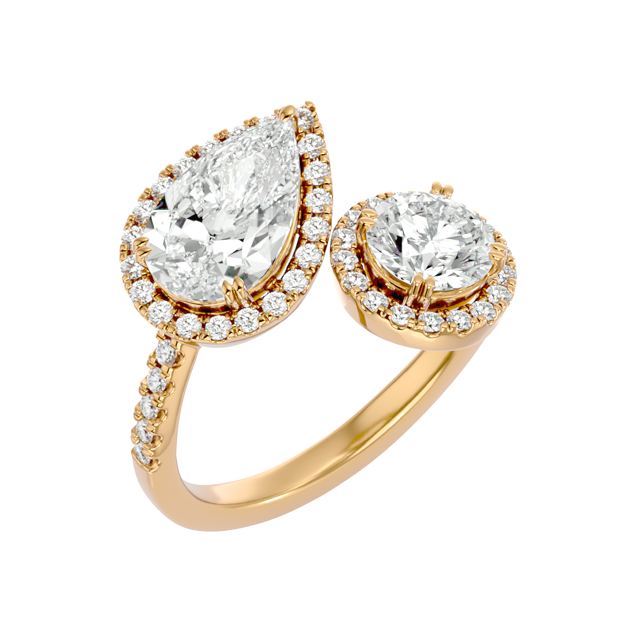 Cascade Duet Ring