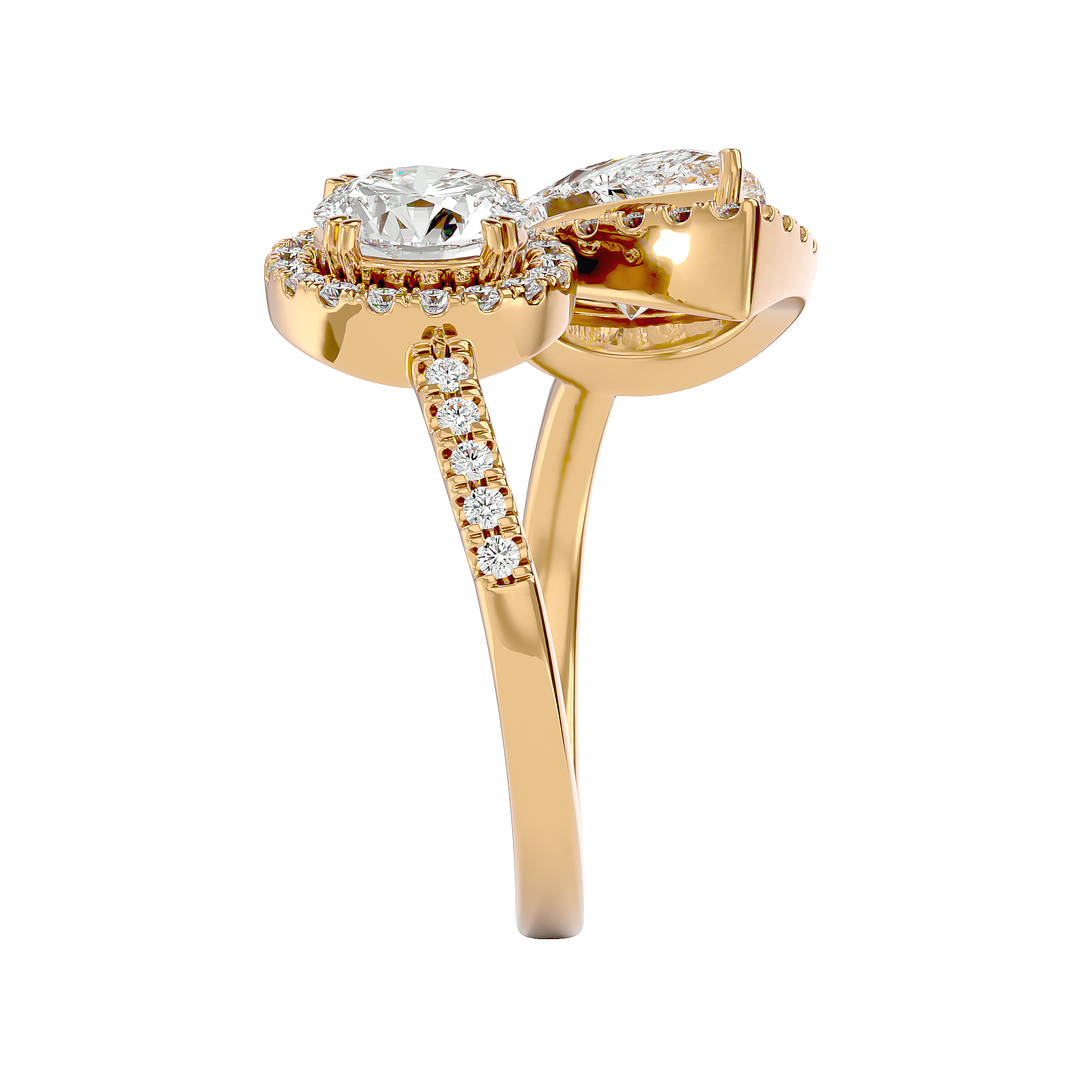 Cascade Duet Ring