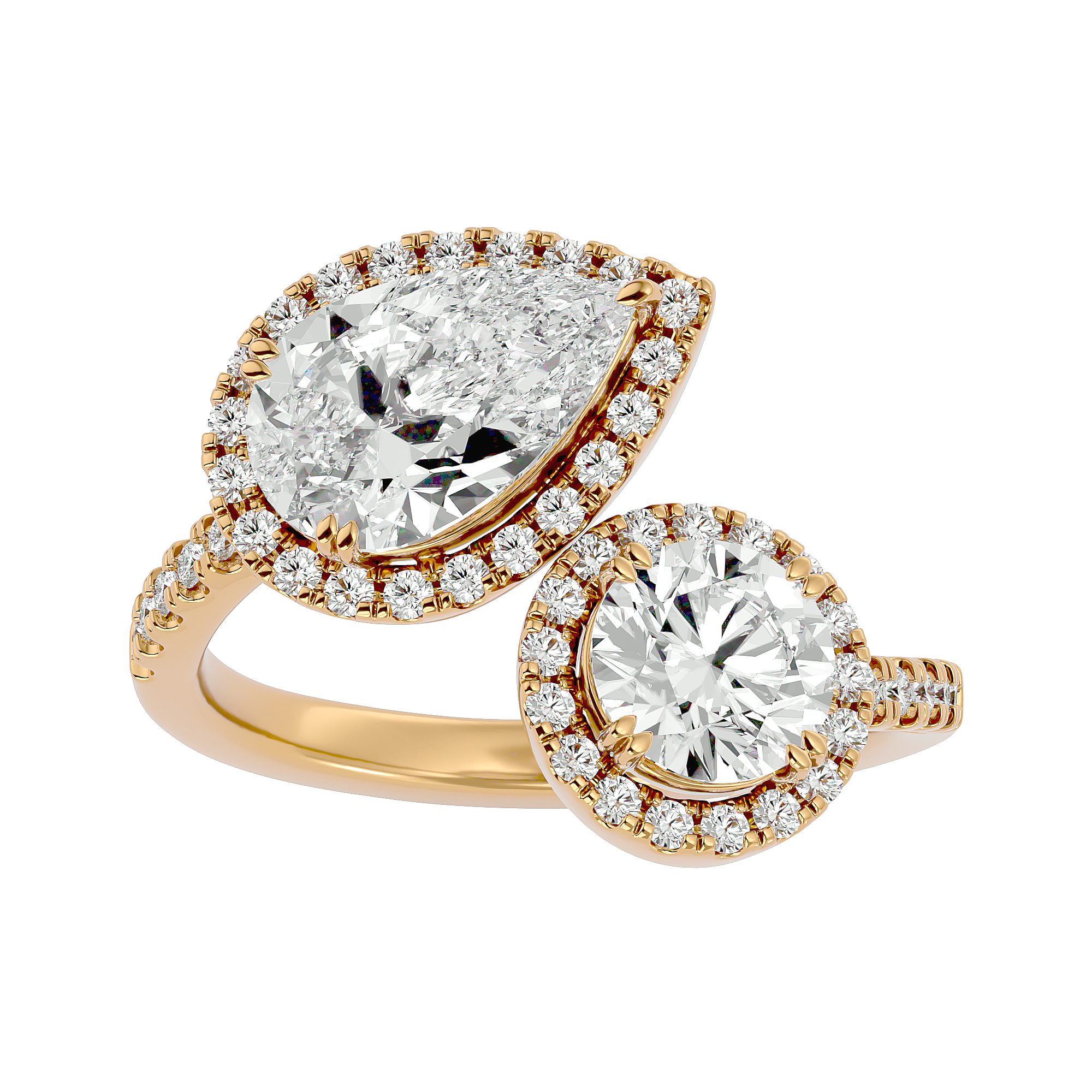 Cascade Duet Ring