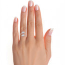 Delicate halo of pavé  Ring