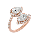 Delicate halo of pavé  Ring