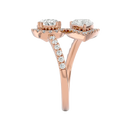 Delicate halo of pavé  Ring