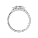 Delicate halo of pavé  Ring