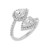 Delicate halo of pavé  Ring