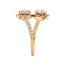 Delicate halo of pavé  Ring