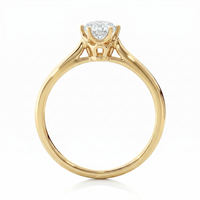 Classic solitaire ring - Oval 1ct