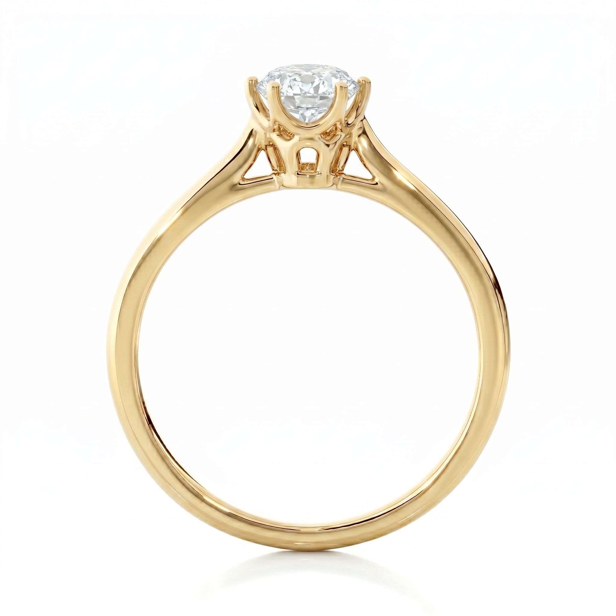 Classic solitaire ring - Oval 1ct