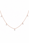 Celeste Trio Drop Diamond Necklace