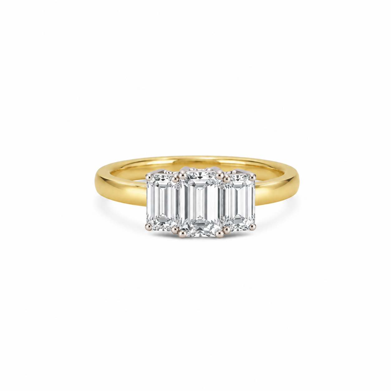 Eternity Trio Emerald Cut Ring