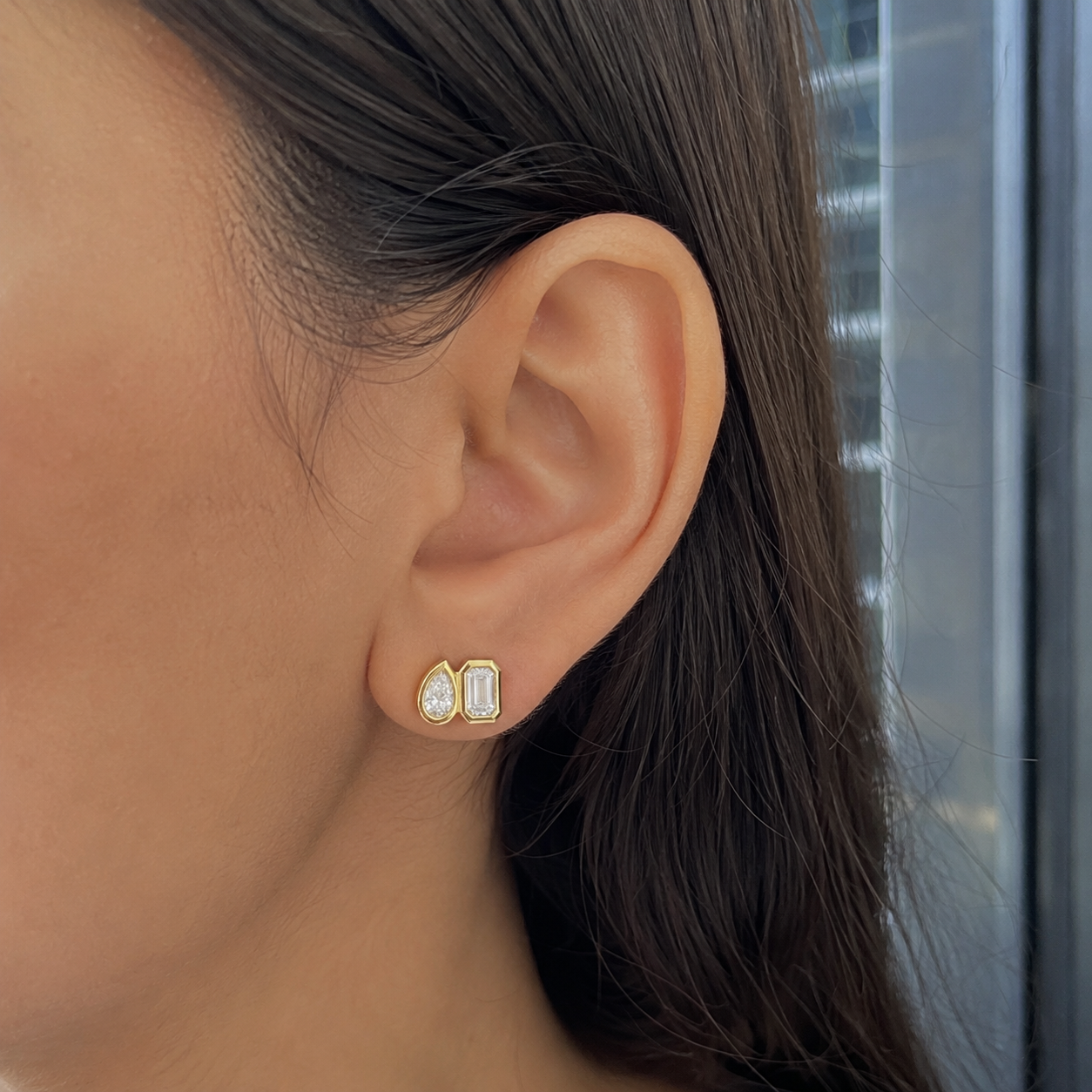 Twin Cut Diamond Studs